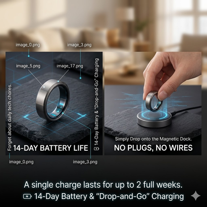 🎉 70% OFF Launch Offer🏆AuraNova™ G1 Non-Invasive Smart Ring+ AI-powered health companion on your finger