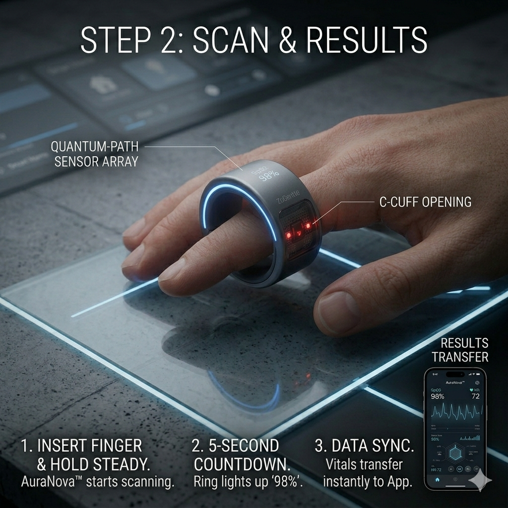 🎉 70% OFF Launch Offer🏆AuraNova™ G1 Non-Invasive Smart Ring+ AI-powered health companion on your finger