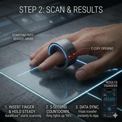 🎉 70% OFF Launch Offer🏆AuraNova™ G1 Non-Invasive Smart Ring+ AI-powered health companion on your finger
