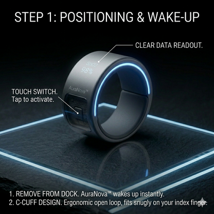 🎉 70% OFF Launch Offer🏆AuraNova™ G1 Non-Invasive Smart Ring+ AI-powered health companion on your finger