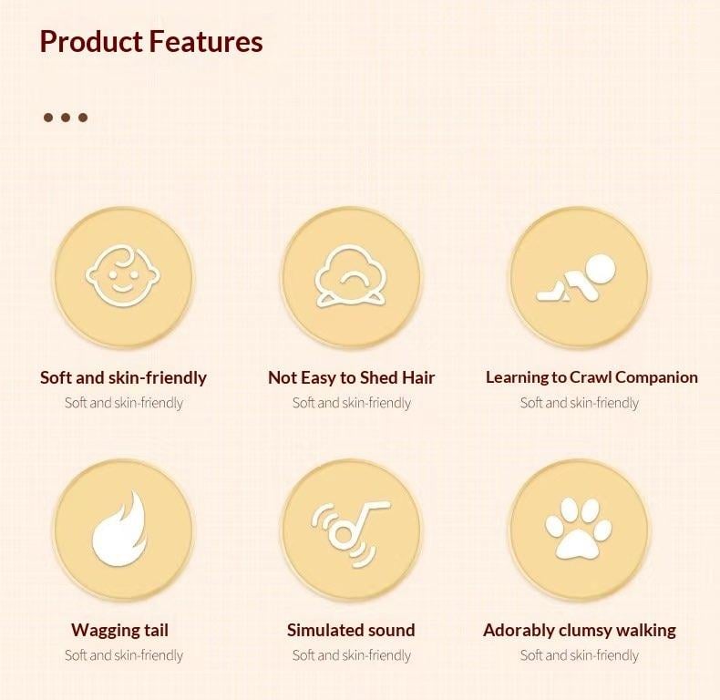 🎁Last Day Sale 49% OFF🏆2026 New Realistic Robotic Dog Plush Toy