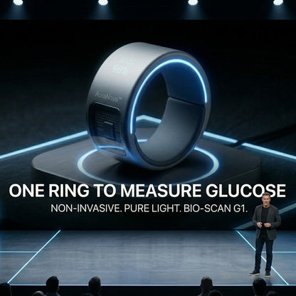 🎉 70% OFF Launch Offer🏆AuraNova™ G1 Non-Invasive Smart Ring+ AI-powered health companion on your finger