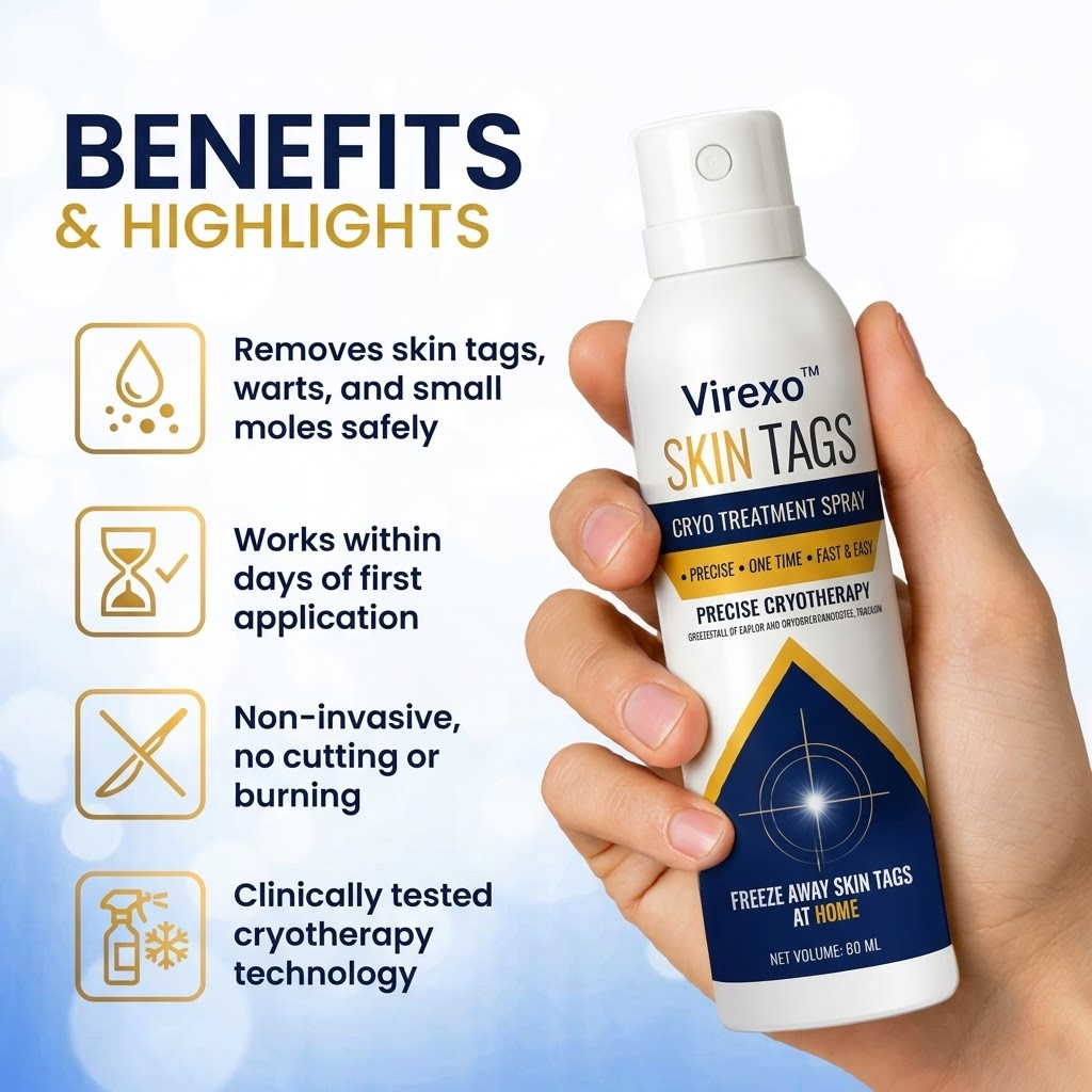 🎁 Ends Today: 70% OFF! 🏆 Virexo™ Skin Tag Cryo Treatment Spray 🧊 — Freezes Away Skin Tags & Warts in Seconds. No Blades, No Pain.